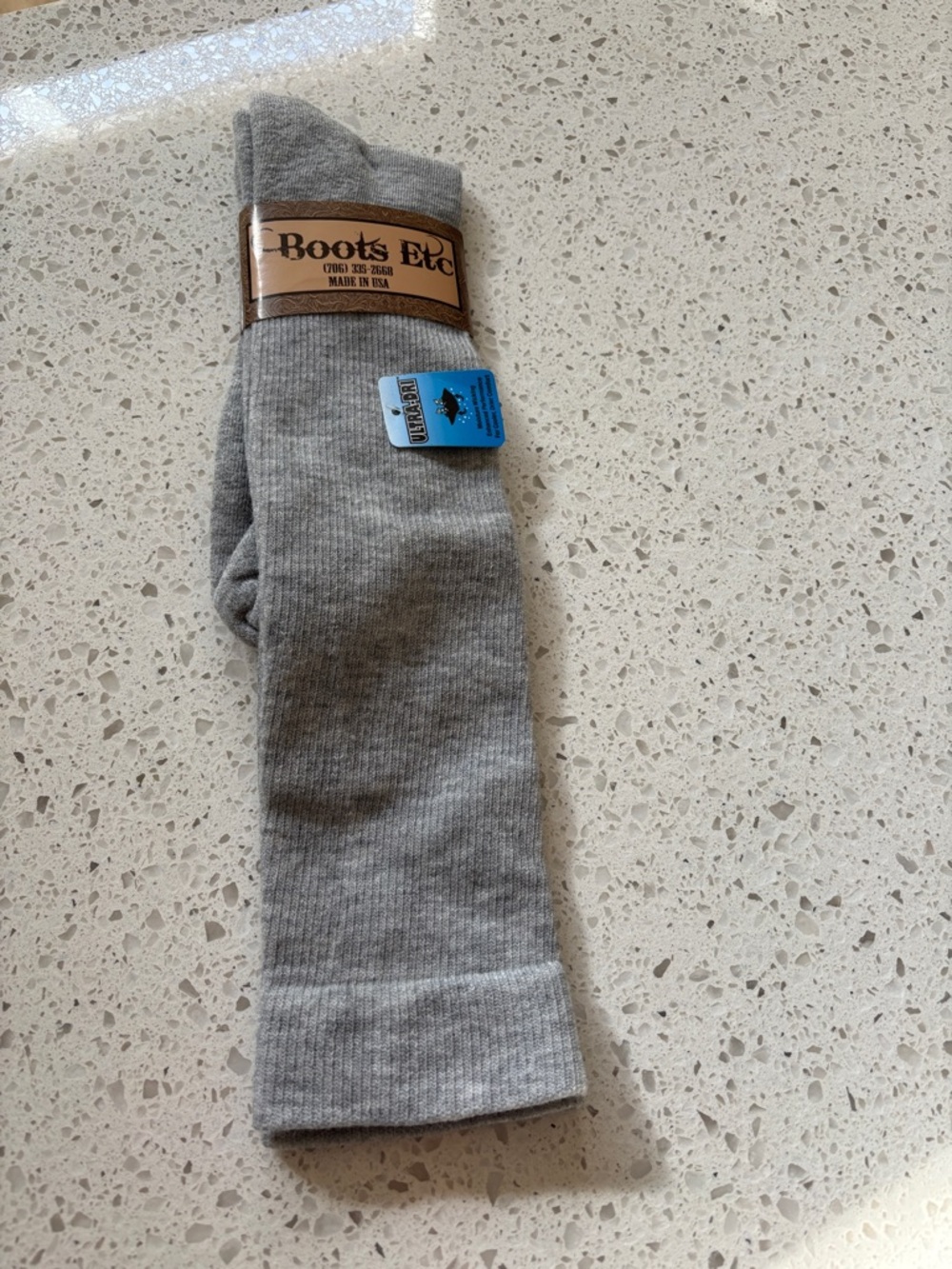 Boots Light Grey Ribbed Casual Socks